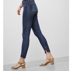 JBrand ankle zip denim